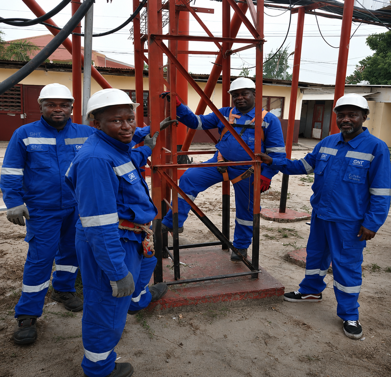 Équipe GNT Congo sur le terrain